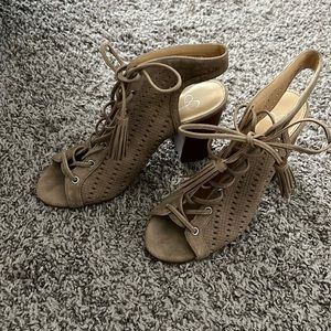 Jessica Simpson open toed booties